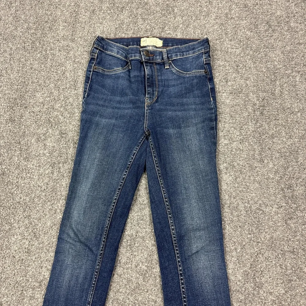 Free People Jeans Womens 26R Blue Medium Wash Mid Rise Skinny Stretch Denim